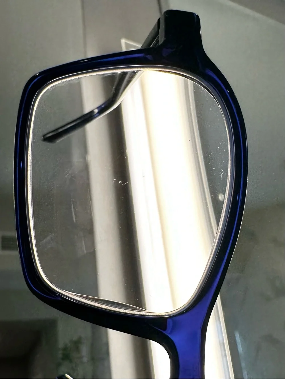Eyebobs Sparkler Deep Blue Transparent Reading Glasses/Eyeglasses VGUC +1.75